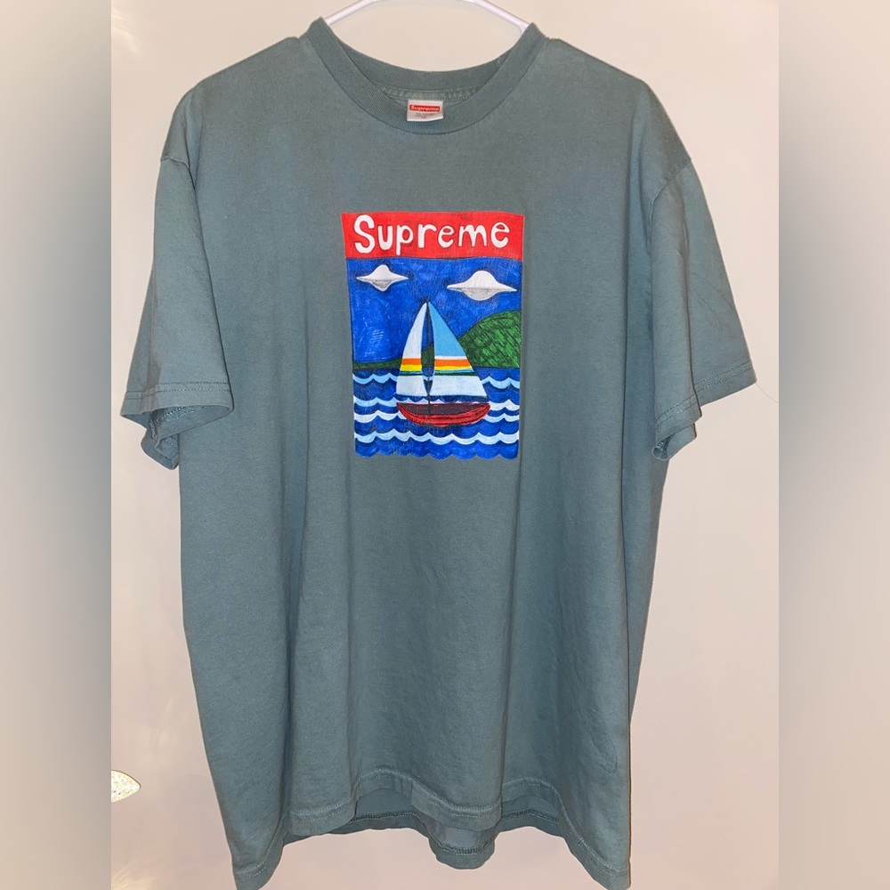 Supreme Sailboat Tee Dusty Teal